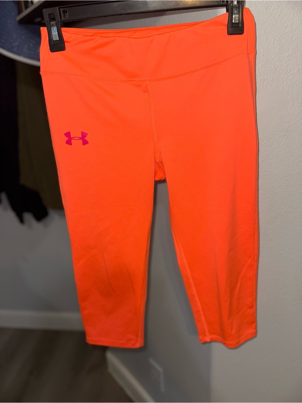 Under Armour Girls Bright Orange Athletic Leggings